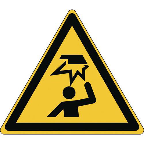 Varoitusmerkki - korkea este - jäykkä