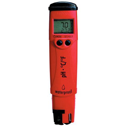 Vedenpitävä pH-testeri kompensoinnilla ja lämpötilanäytöllä pHep 4