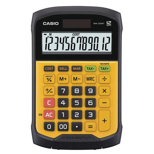 Veden- ja pölytiivis laskin - WM320MT - Casio Veden- ja pölytiivis laskin - WM320MT - Casio