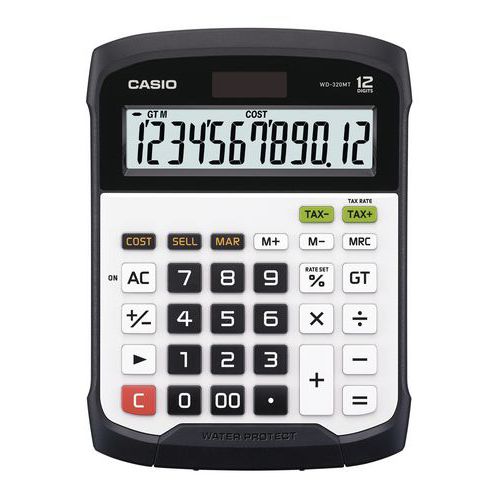 Veden- ja pölytiivis laskin - WD320MT - Casio Veden- ja pölytiivis laskin - WD320MT - Casio