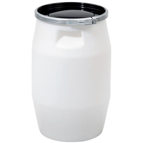 100 litran täysin avautuva astia, jossa integroidut kädensijat – Valkoinen – GILAC
