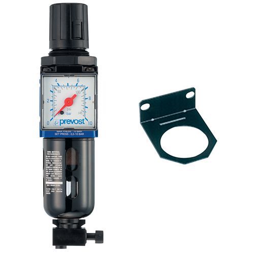 Paineensäädin painemittarilla ja kannakkeella - Prevost