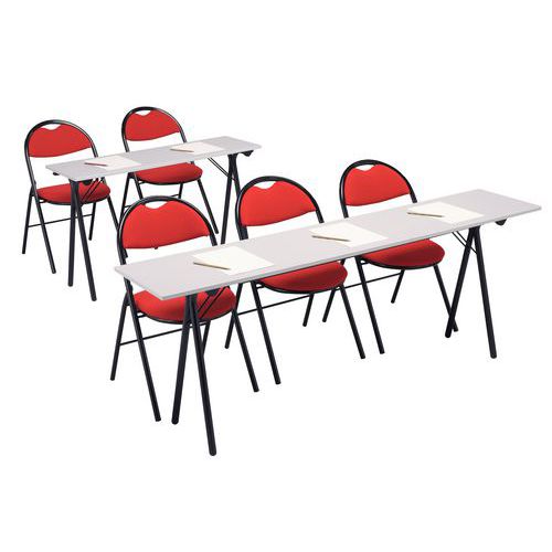 Pöytä kouluihin vaaleanharmaa
