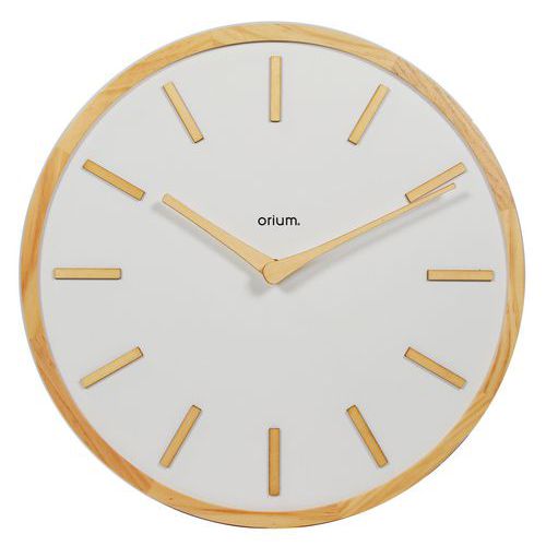 Seinäkello 30 cm Elegance Wood White - Orium Seinäkello 30 cm Elegance Wood White - Orium