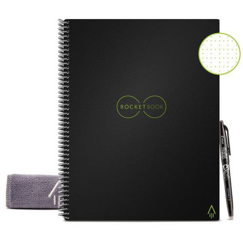 Muistikirja Rocketbook Core Letter Infinity musta - BIC Muistikirja Rocketbook Core Letter Infinity musta - BIC