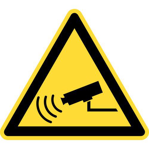 Varoituskyltti – CCTV-valvonta – itseliimautuva