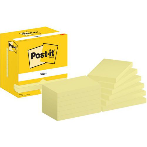 Post-it® 76 x 127 mm 12 keltaista tyynyä - Post-it® Post-it® 76 x 127 mm 12 keltaista tyynyä - Post-it®