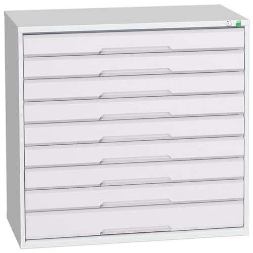 Laatikostokaappi Verso – 1000mm – 9 laatikkoa – Bott