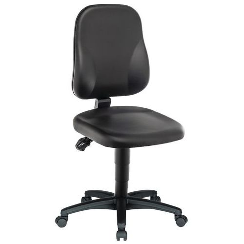 Monikäyttöinen, ergonominen tekonahkatuoli työpajaan - Bimos