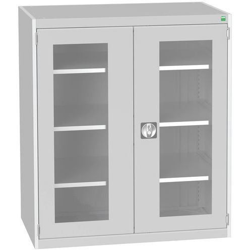 Kaappi läpinäkyvillä ovilla Cubio 1050x650x1200 mm - Bott