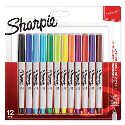 Sharpie pysyvä tussi - Hieno kärki - Erilaisia värejä Sharpie pysyvä tussi - Hieno kärki - Erilaisia värejä