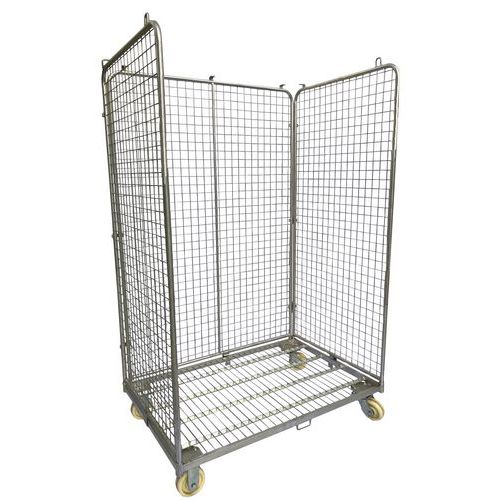 Suuri kolmiseinäinen rullakko - Kapasiteetti 600 kg - Manutan Suuri kolmiseinäinen rullakko - Kapasiteetti 600 kg - Manutan