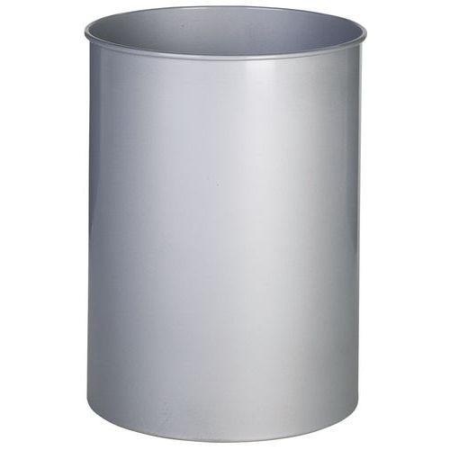Pyöreä metallinen roska-astia – 15 l
