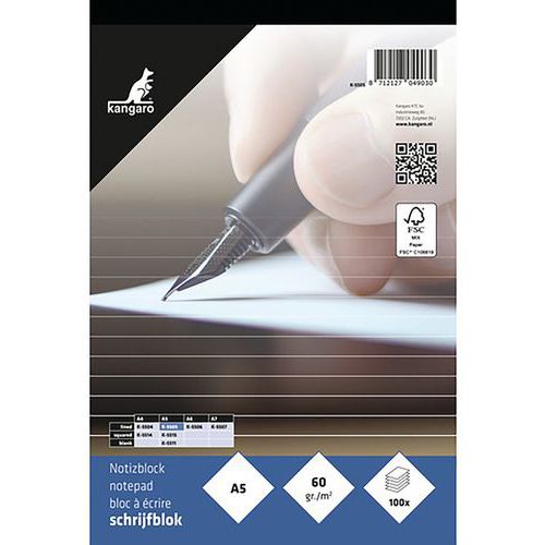 Kangaro-muistilehtiö - Päällystetty - Fastprint