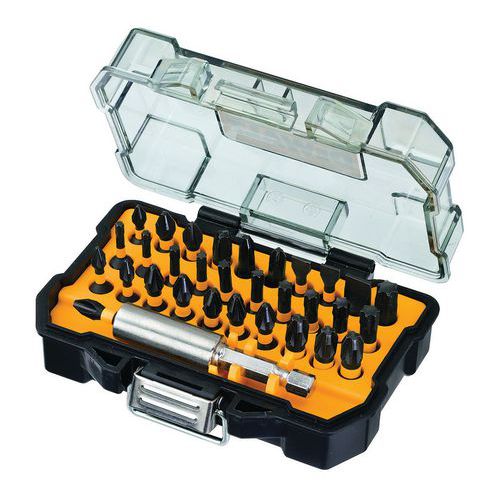 Teräsarja 35 osaa iskuvääntö 25 mm + 1 terän pidike - Dewalt Teräsarja 35 osaa iskuvääntö 25 mm + 1 terän pidike - Dewalt