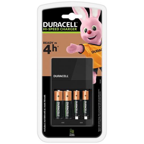 Laturi CEF14 2 AA- ja 2 AAA-paristolle - Duracell Laturi CEF14 2 AA- ja 2 AAA-paristolle - Duracell