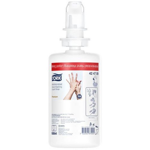 Nestemäinen antimikrobinen saippua S4 - 1000 ml - Tork Nestemäinen antimikrobinen saippua S4 - 1000 ml - Tork