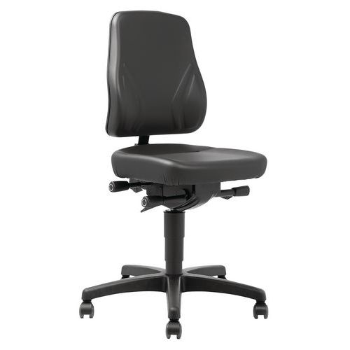 Manutan ergonominen työtuoli, matala malli, pyörät Manutan ergonominen työtuoli, matala malli, pyörät