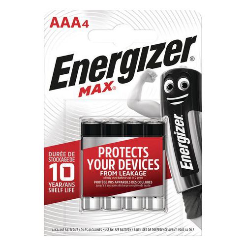 Max AAA ‑paristot - 4 kpl:n pakkaus - Energizer