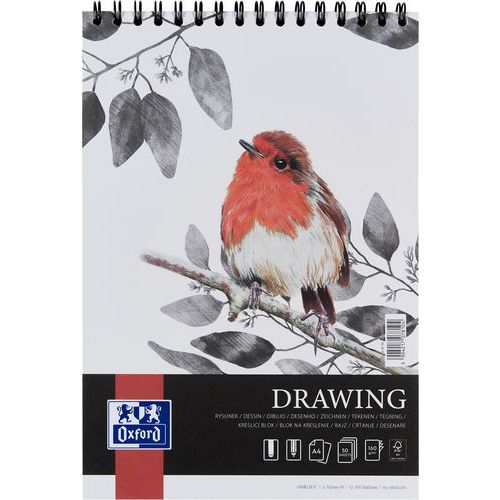 Piirustusalusta Drawing Art integral A4 50s 160g - Oxford
