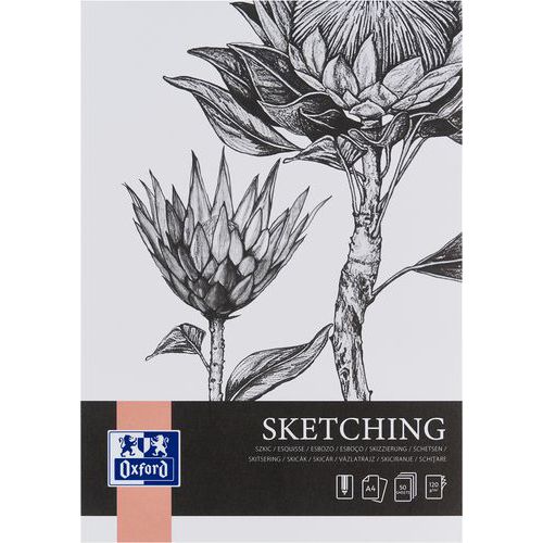 Luonnoslehtiö Sketching Art tausta A4 50s 120g - Oxford Luonnoslehtiö Sketching Art tausta A4 50s 120g - Oxford