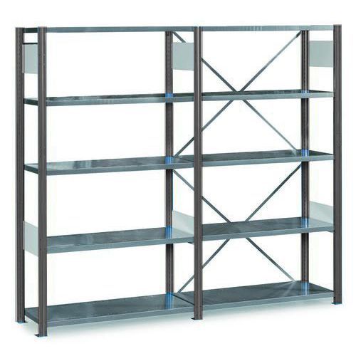 Varastohylly Stålman - galvanoidut hyllytasot: Valmiit yksiköt - EAB