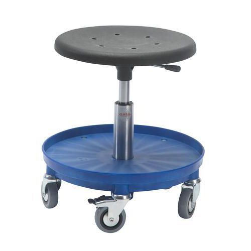 Ajotuoli matala työkaluhyllyllä - Global Professional Seating