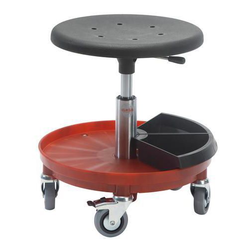 Ajotuoli matala työkaluhyllyllä - Global Professional Seating