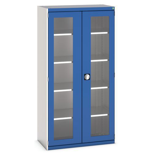 Kaappi vahva läpinäkyvillä ovilla Cubio 1050x525x1200 mm - Bott