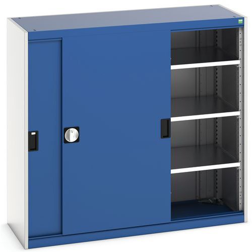 Vahva kaappi liukuovilla Cubio 1300x525x1200 mm – Bott