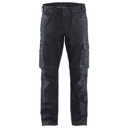 Housut denim stretch Mariininsininen