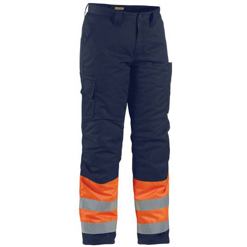 Highvis talvihousut Huomio oranssi/Mariininsininen