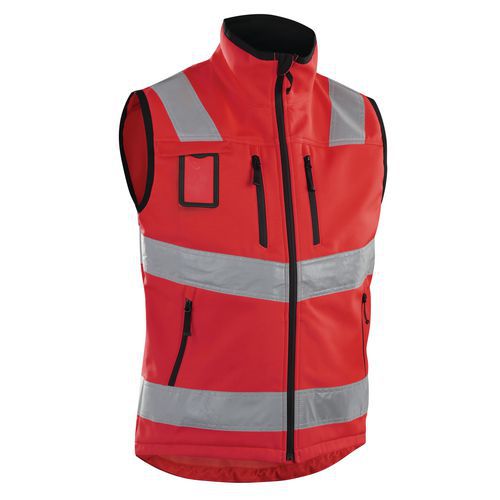 Highvis softshell liivi Huomio punainen