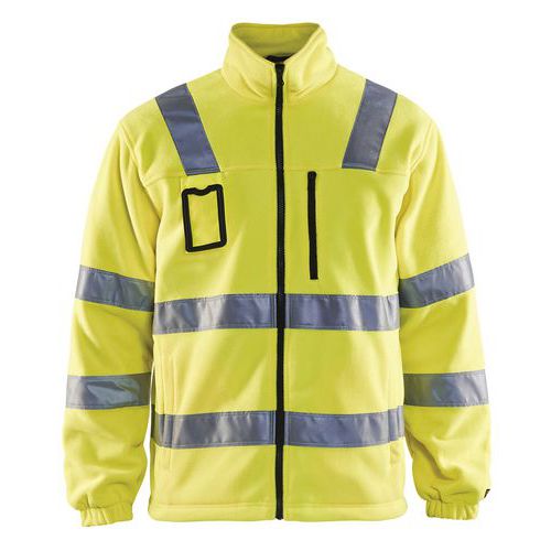 Highvis fleecepusero Huomio keltainen