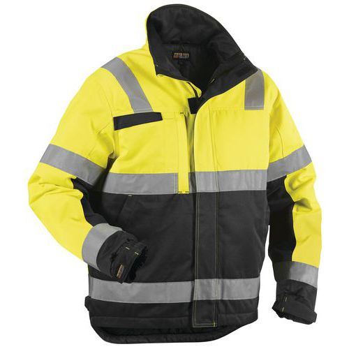 Highvis talvitakki Huomio keltainen/Musta