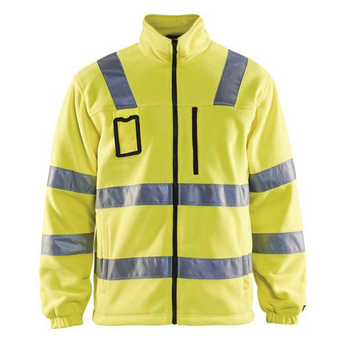 Highvis fleecepusero Huomio keltainen