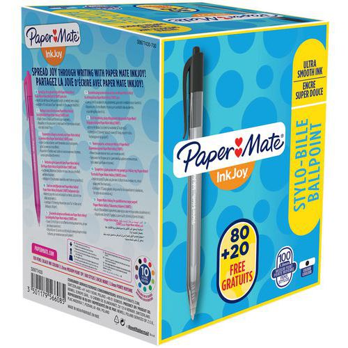 Sisäänvedettävä kuulakärkikynä Inkjoy® 100 - Papermate Sisäänvedettävä kuulakärkikynä Inkjoy® 100 - Papermate