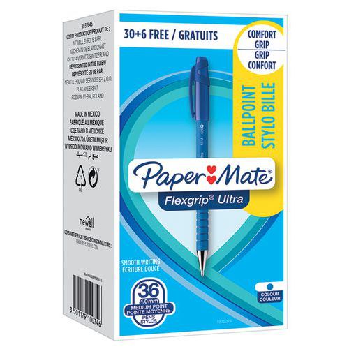 Sisäänvedettävä kuulakärkikynä Flexgrip Ultra - Papermate Sisäänvedettävä kuulakärkikynä Flexgrip Ultra - Papermate