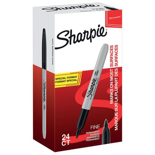Kestomerkki musta Sharpie - Arvopaketti 20 + 4 ilmaiseksi Kestomerkki musta Sharpie - Arvopaketti 20 + 4 ilmaiseksi