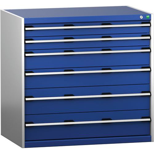 Laatikostokaappi SL-10710-6.4, 6 laatikkoa raskaalle kuormalle – Bott
