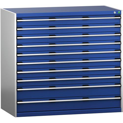 Laatikostokaappi SL-13712-10.4, 10 laatikkoa raskaalle kuormalle