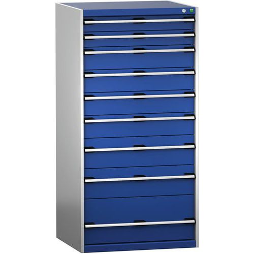 Kaappi laatikoilla SL-8716-9.2, 9 laatikkoa raskaalle kuormalle – Bott