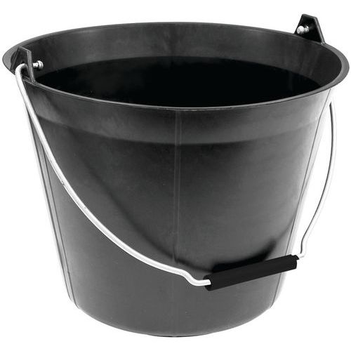 Musta muovisanko, 11 litraa - Manutan Expert