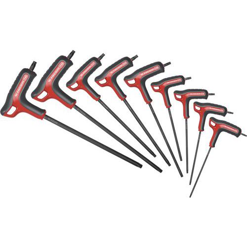 Sarja, jossa 9 P-muotoista Torx-avainta - Facom