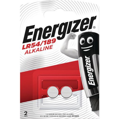 Monikäyttöinen alkaliparisto laskimille, kelloille jne. - LR54 - 2 kpl pakkaus - Energizer