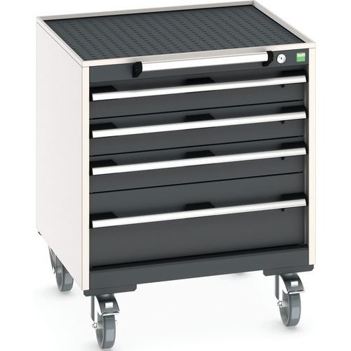 Siirrettävä laatikostokaappi Cubio – Leveys 65 cm – Bott