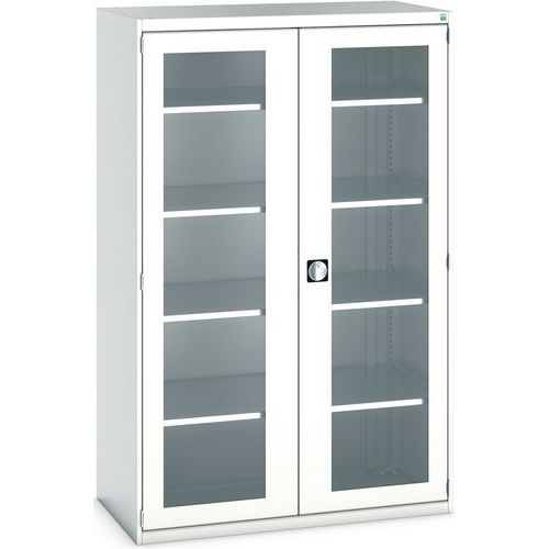 Kaappi vahva läpinäkyvillä ovilla Cubio 1300x525x1200 mm - Bott