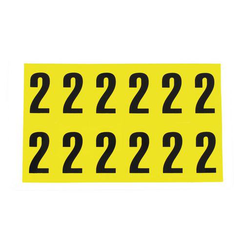 Itsekiinnittyvät kirjaimet ja luvut, 21 x 38 mm
