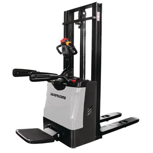 Sähkökäyttöinen pinoamisvaunu, ohjaustehostin, 3300 mm, 1400 kg