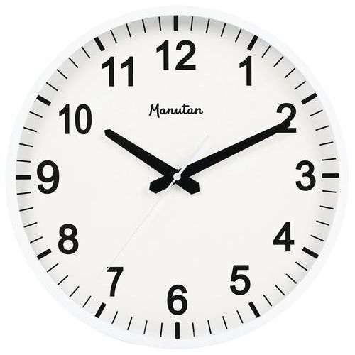 Analoginen seinäkello kvartsi Ø 33 cm - Manutan Expert